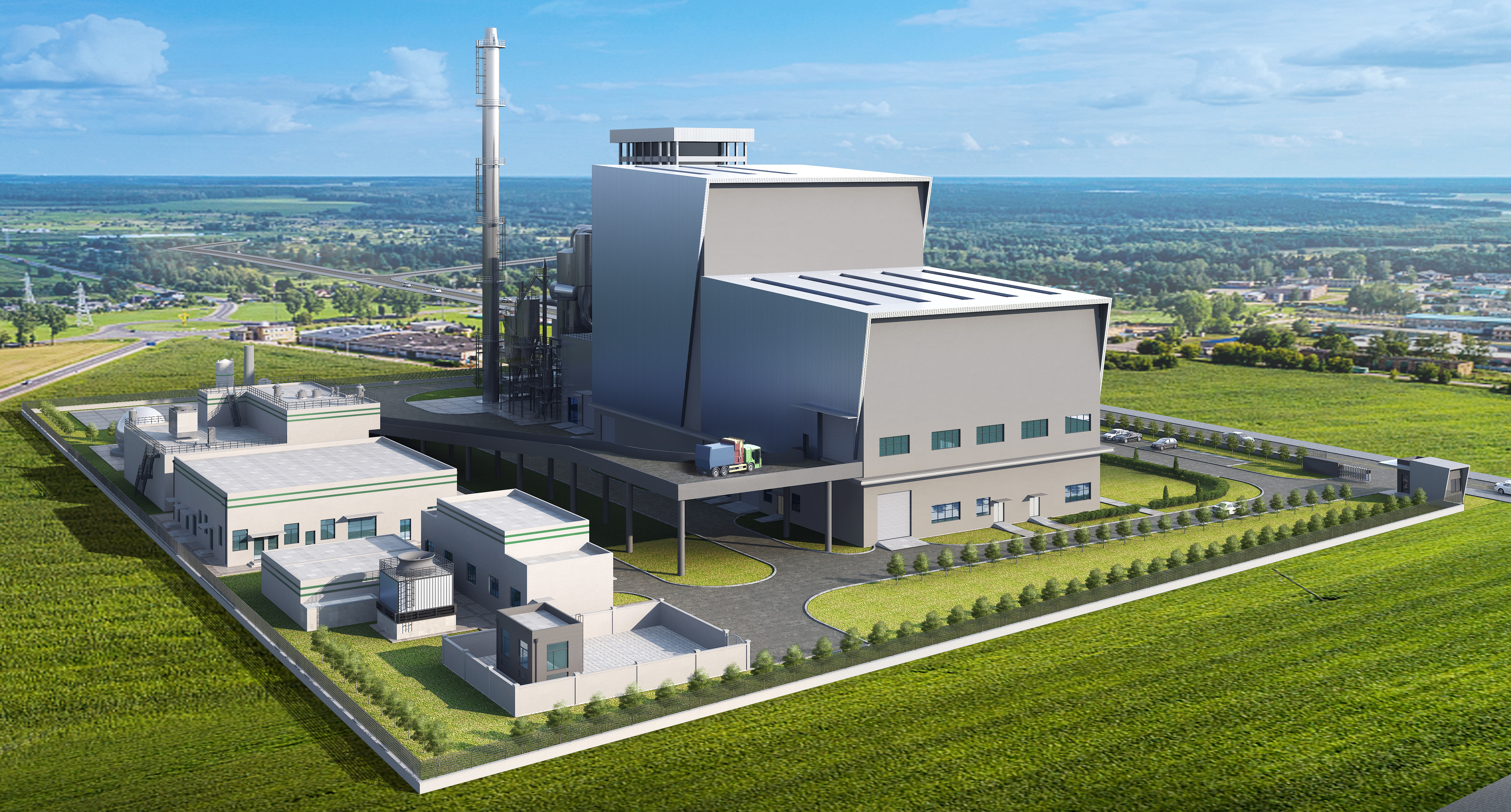 三峰卡萬(wàn)塔公司泰國(guó)佛統(tǒng)府垃圾焚燒發(fā)電項(xiàng)目首榀鍋爐鋼架吊裝成功